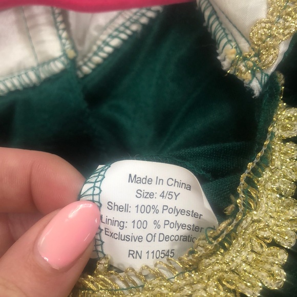 Girls’ Emerald Queen Costume - Picture 5 of 5